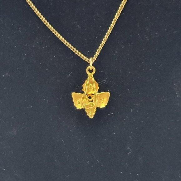 Vintage Landstrom's 10K Black Hills Gold Tri-Tone Necklace - Picture 4 of 5